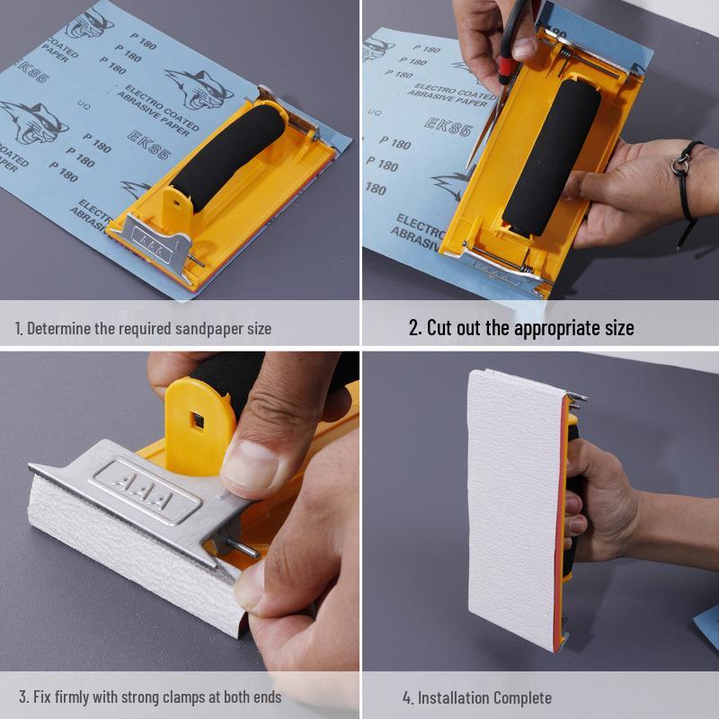Sponge Handheld Sandpaper Holder for Wall and Corner Sanding