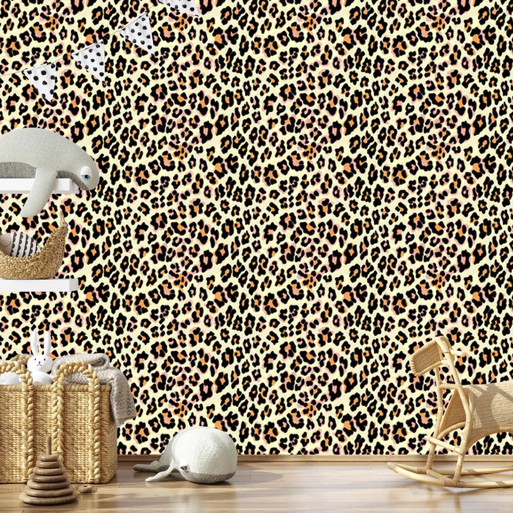 Animal Skin Wallpaper Brown, Beige and Cream for Living Room and Bedroom 50x1000