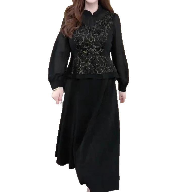 Spring Style Plus Size Dress for Middle-Aged Women: Fashionable, Casual Wear