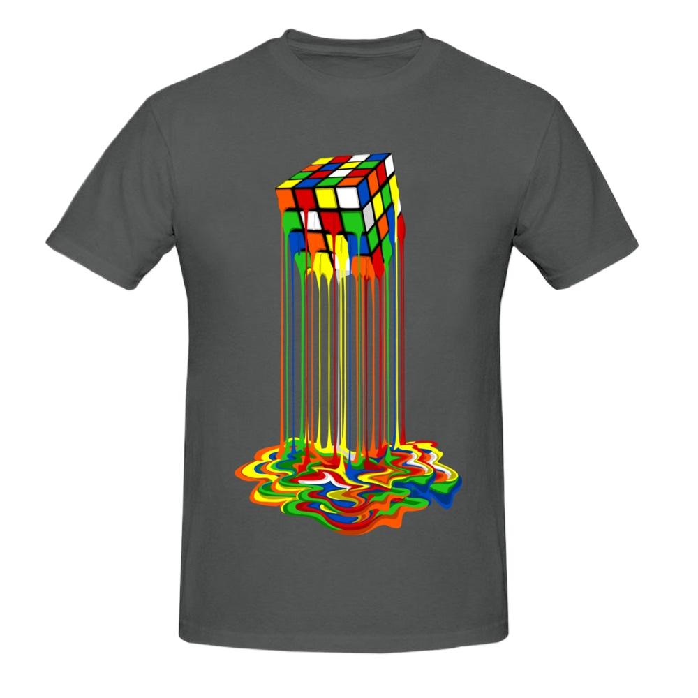 Tshirt Rainbow Abstraction Melted Image Pure Young T-Shirt Best Gift Men Tops Tees Good Quality Tshirt