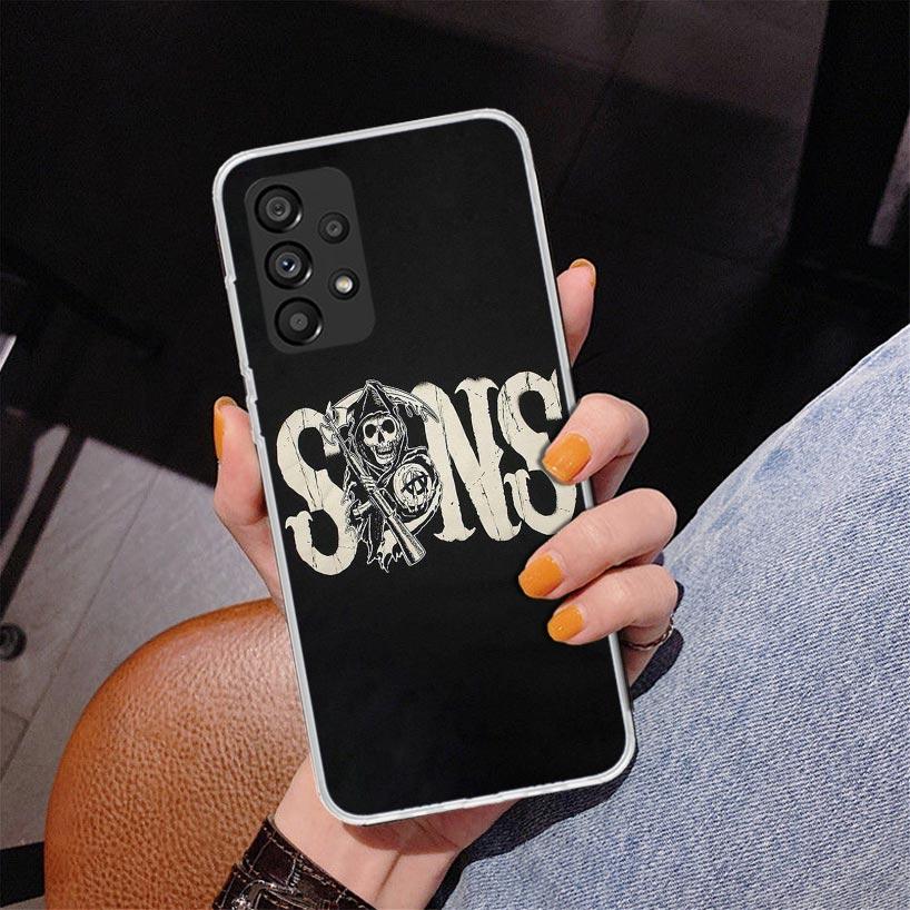 Sons Of Anarchy Black Phone Case For Samsung Galaxy A17 A16 A15 A14 A13 A57 A56 A55 A54 A53 A37 A36 A35 A34 A33 A26 A25 A24 A23