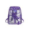 Schoolbag wholesale new couple transparent shoulder jelly bag Korean version pvc backpack male and female junior high school leisure student schoolbag