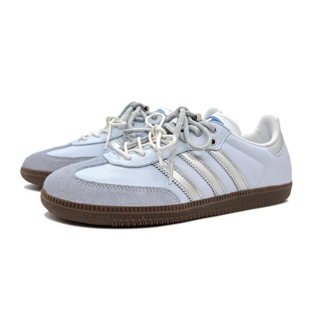 Adidas Originals SAMBA OG Low top German Army Trainers Unisex Gray Blue B75806(Team191-)
