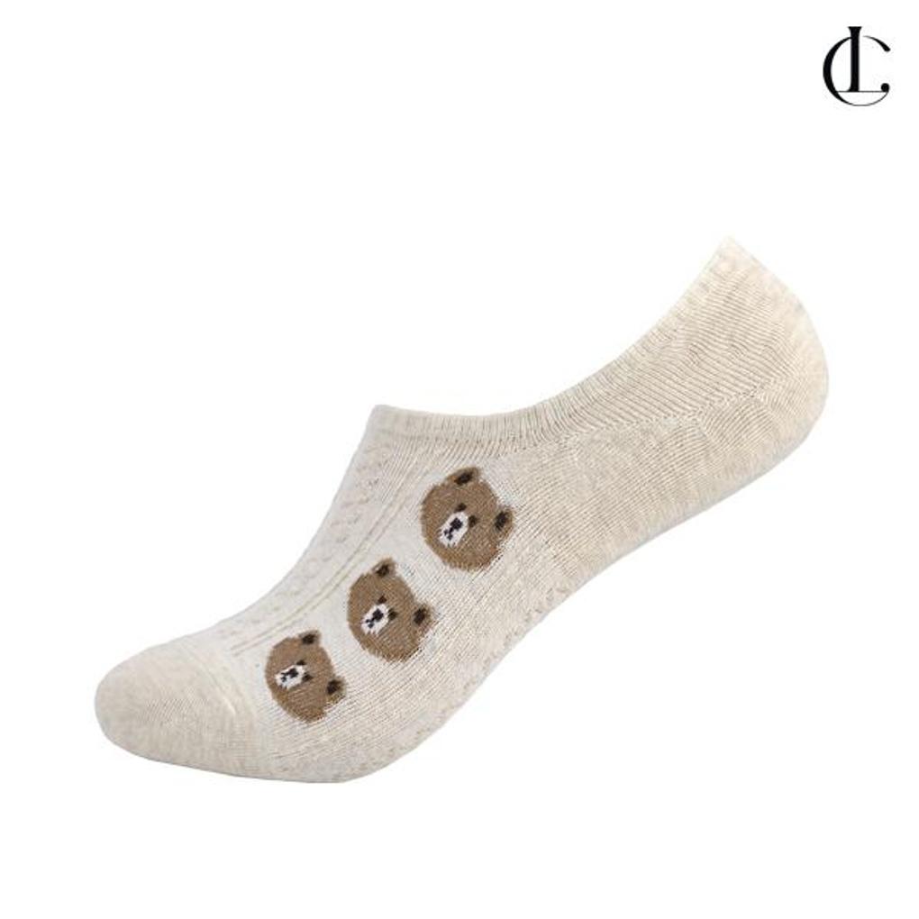 Elkate Women's Socks LRSC007 Cotton Teddy Bear Fake Socks