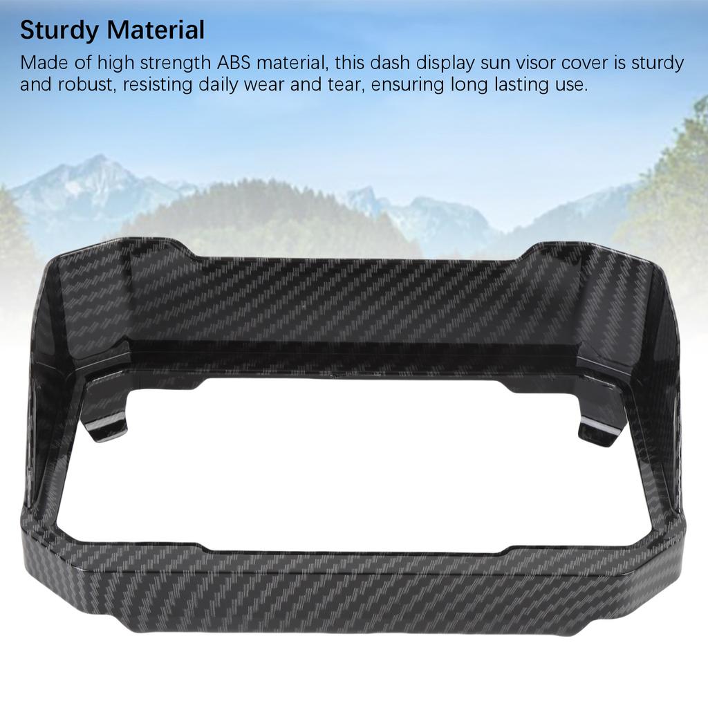 Motorcycle Instrument Sun Visor Guard Protective Cover Anti Fade Stylish Look Replacement for 450MT 450 MT 2024 and Later Carbon Fiber Style