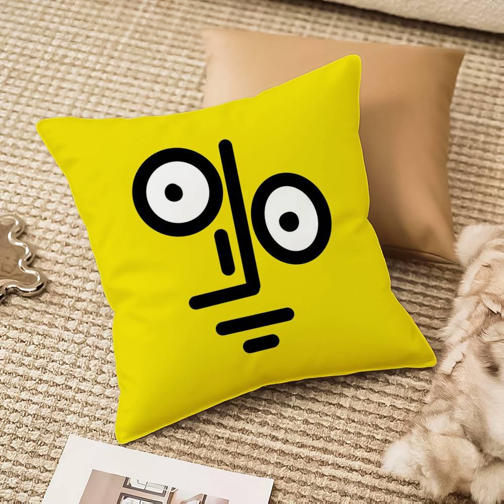 Ästhetische Kunst J-Jean-Jullien Kissenbezug Anti-Hausstaubmilben Kissenbezug Verdeckter Reißverschluss Seidig Plüsch Sofa