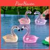 Kreatives Harz-Flamingo-Ornament Leuchtende Miniatur Niedliche Schreibtischdekoration in Sechs Farben