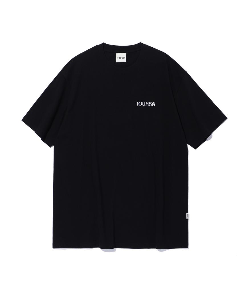 YOUHEE Youhee Small Logo T-Shirts Black