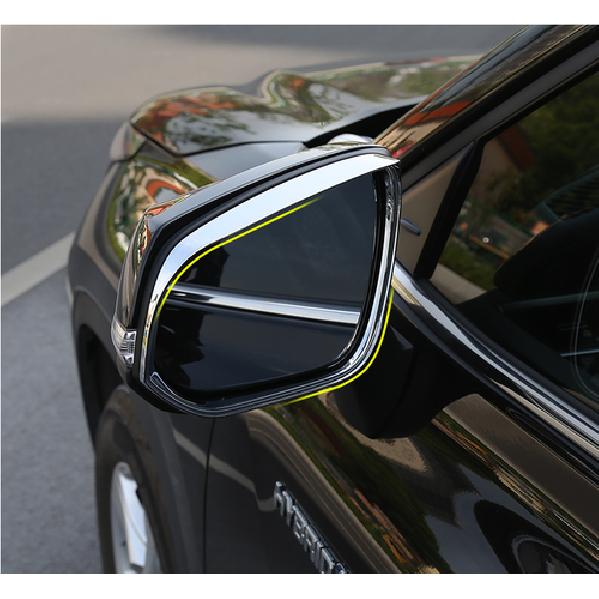 For Toyota Corolla Cross   Chrome Rearview Mirror Rain Eyebrow Cover