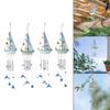 Wind Chimes Outdoor Nautical Sailboat Hanging Ornament for Coastal Themed Patio Balcony Decoration