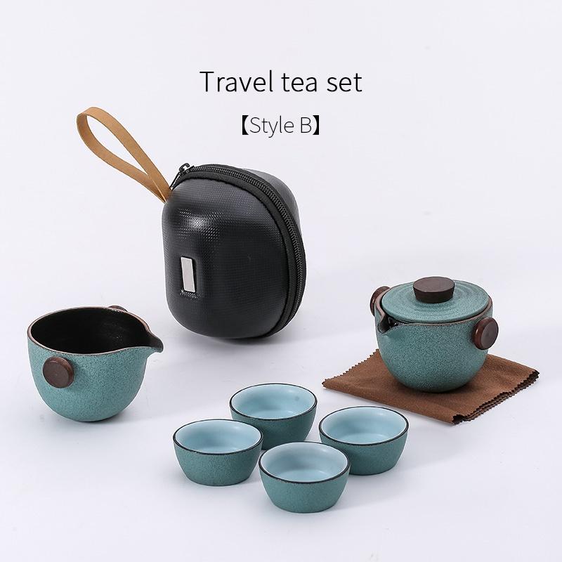 Portable Travel Tea Set Kung Fu Ceramics Teapot