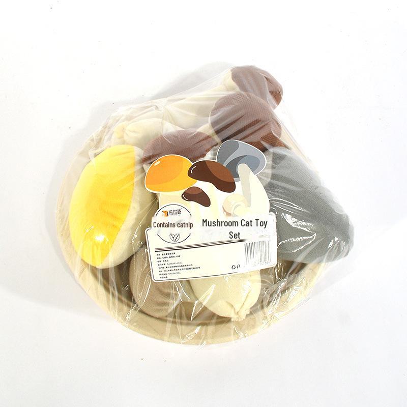 Catnip Plush Finger Toys with Rattle Paper - Pet Educational Chew Toys