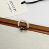 Korean Dachshund Pearl Ring: Cute, Niche Design, Versatile Childlike Finger Accessory