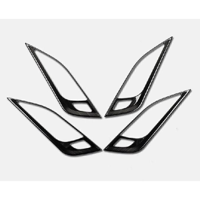 Black Titanium Inner Door Handle Frame Trim 4PCS Fit For Cadillac CT5 2020-2025