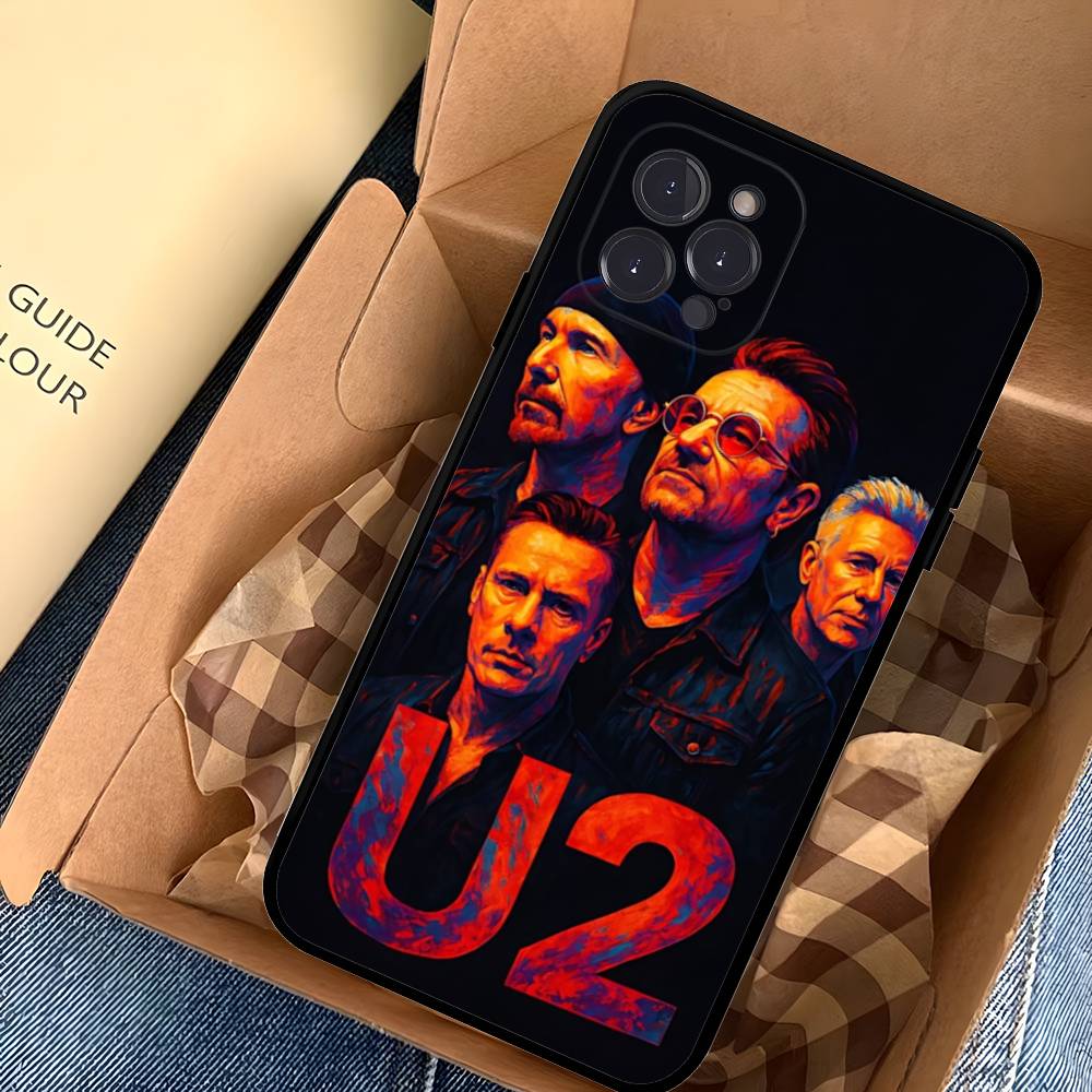 1pc Famous U-U2 Rock Band Phone Case For Iphone 17 Air 16 15 14 13 12 11 Pro Max 16 15 14 Plus TPU Soft Case