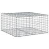VidaXL Gabion Basket with Lid 100x100x50 Cm Galvanized Iron, Gabion Wall, Gabion Retaining Wall, Fence In 3295178