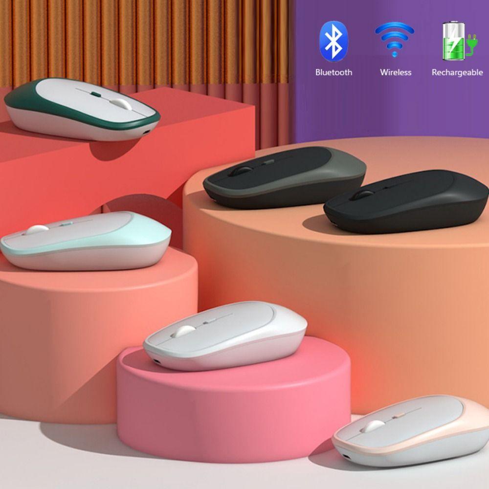 

Ergonomic Rechargeable Dual Mode Bluetooth Wireless Mouse Gaming Mouse 2.4G