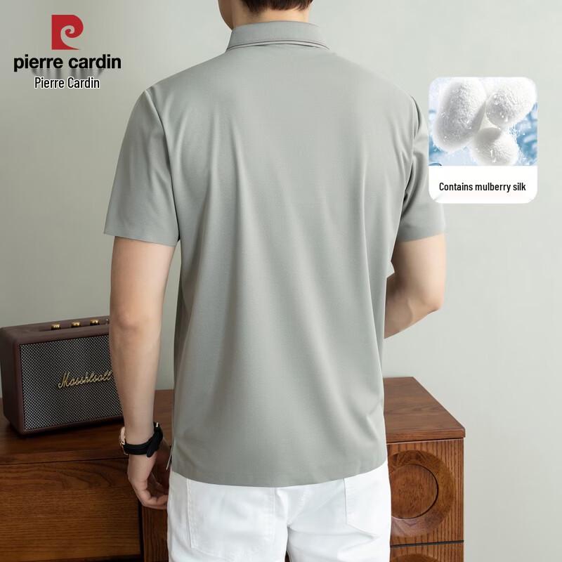 Pierre Cardin Men s Linen Blend Contrast Polo Shirt 185