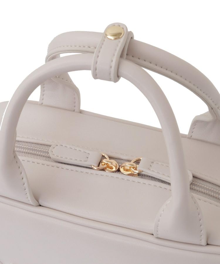 Maison de FLEUR 2-Wege Boston-Tasche mit Pochette, Graupink, F Tragetasche, 08000645400