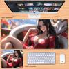 Cute Decorative Wallpaper One Piece Leather Mouse Pad Large Size Anime Boys Zoro Office Non-Slip and Dirt-Resistant Keyboard Mat