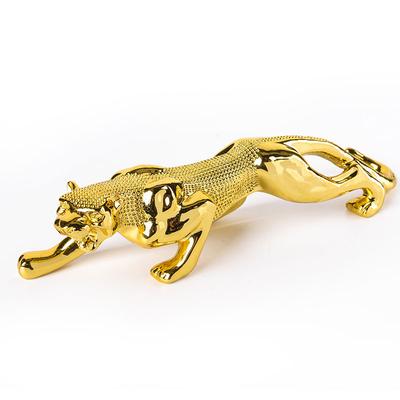 Dekoracja Domu Figurka Leoparda Żywica Zwierzę Statua Pantera Dekoracja Pokoju Samochodowego/ Biurowego Rękodzieło Artystyczne Rzeźba Maskotka Ornament