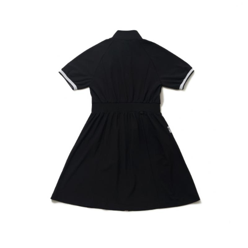 Blu Dot Windbreaker Short Sleeve Dress Open Bk