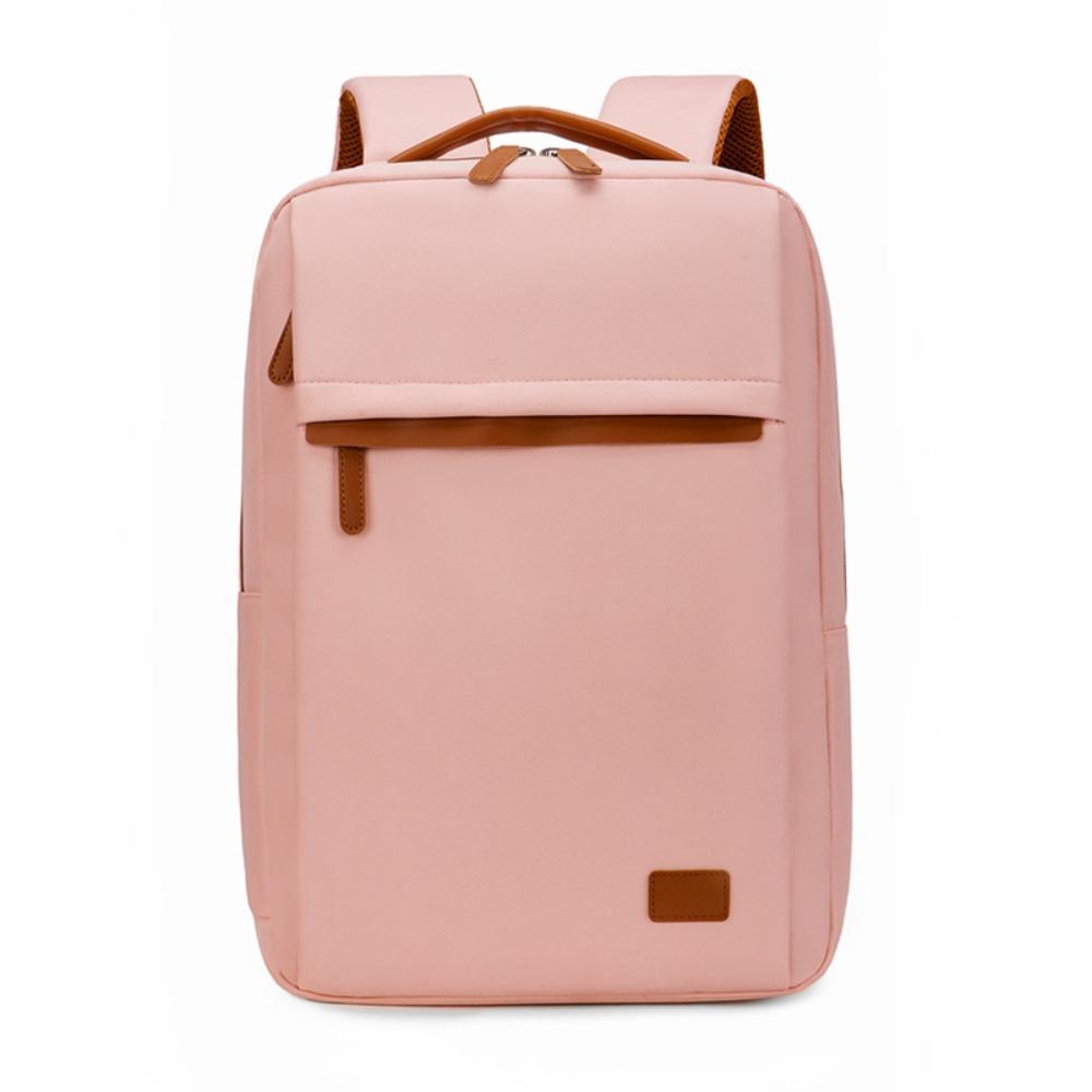 

Wear-resistant Student Backpack Waterproof Daypack Laptop Bag Travel Backpack Women рожевий