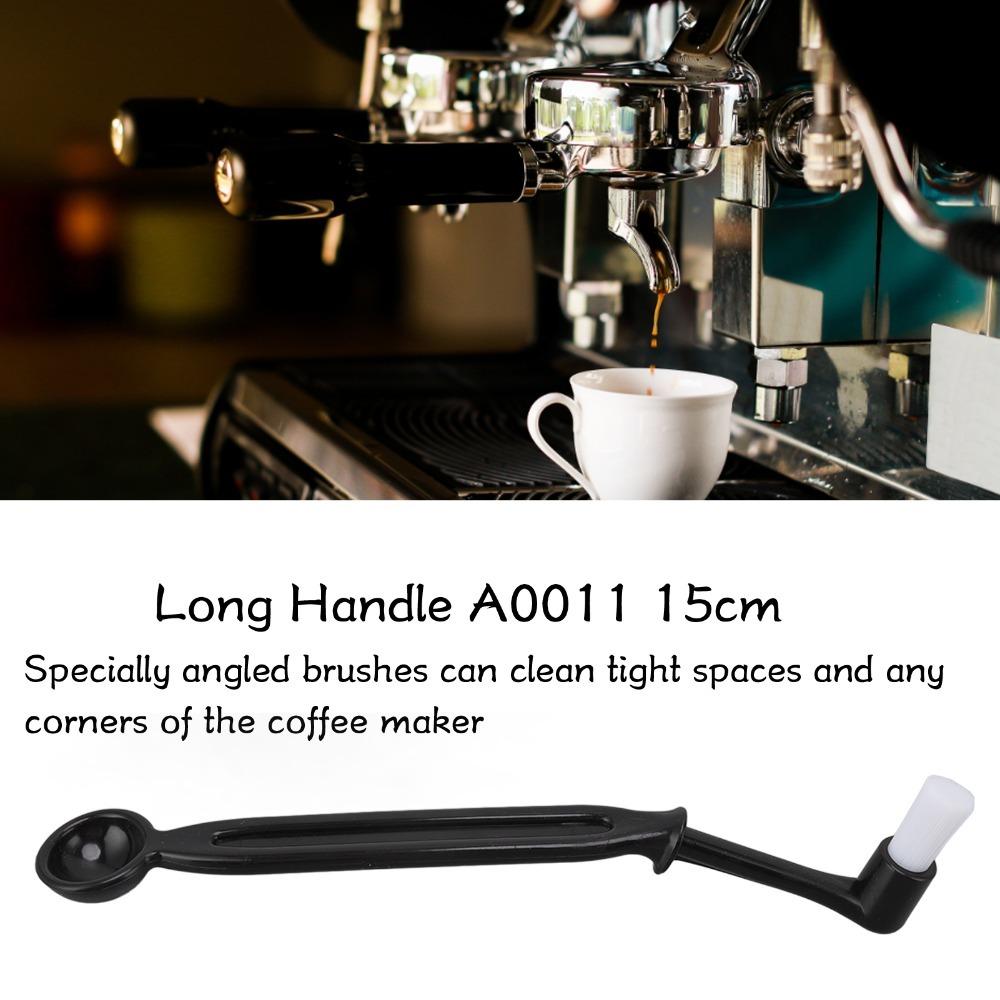 Nylon Bristle Coffee Machine Cleaning Brush Long Handle Grinder Brush Cleaner  Espresso Cleaning