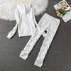 Velvet Sportswomen's Fashionable Hooded Cardigan & Wide-Leg Pants Slim-Fit Two-Piece Set.