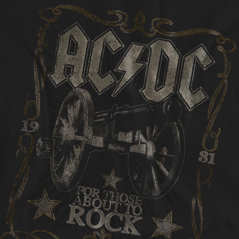 AC/DC Unisex Adult Rock Label T-Shirt