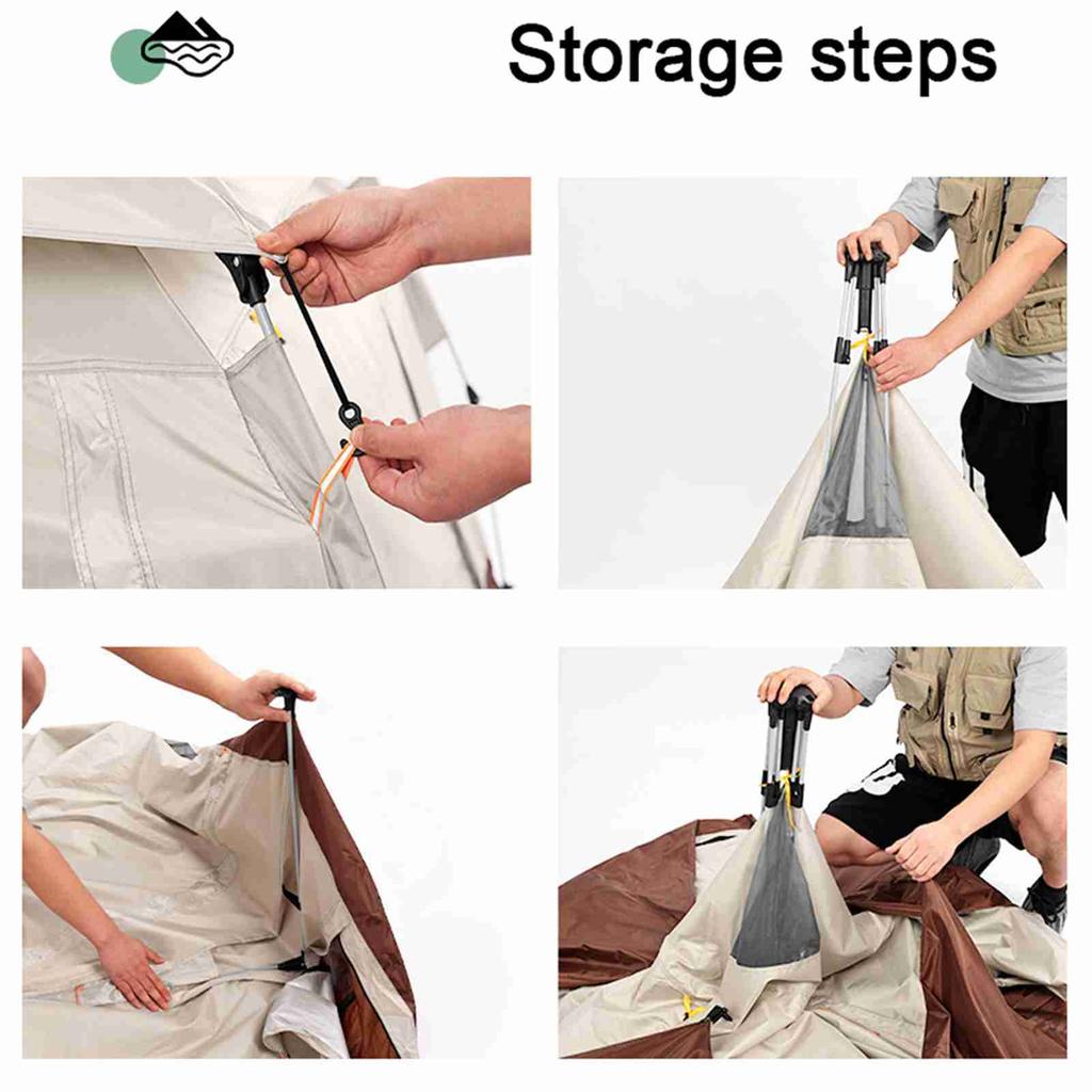 Outdoor Self Driving Travel Camping Tent Automatic Quick Opening Tent Portable Rainproof Sunshine Proof Tent Fishing