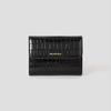 Crocodile 3-fold Mini Wallet - Black (BE58A4M145)