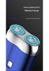 MINI Magnetic Double Blade USB Travel Electric Shaver