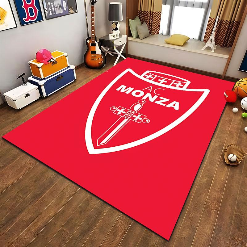 Red AC Monza Shield Design suitable as a non-slip mat for the living room or bedroom sofa