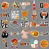 50 Basketball Sports Stickers for Skateboards, Luggage, Laptops, Cars, and Motorcycles