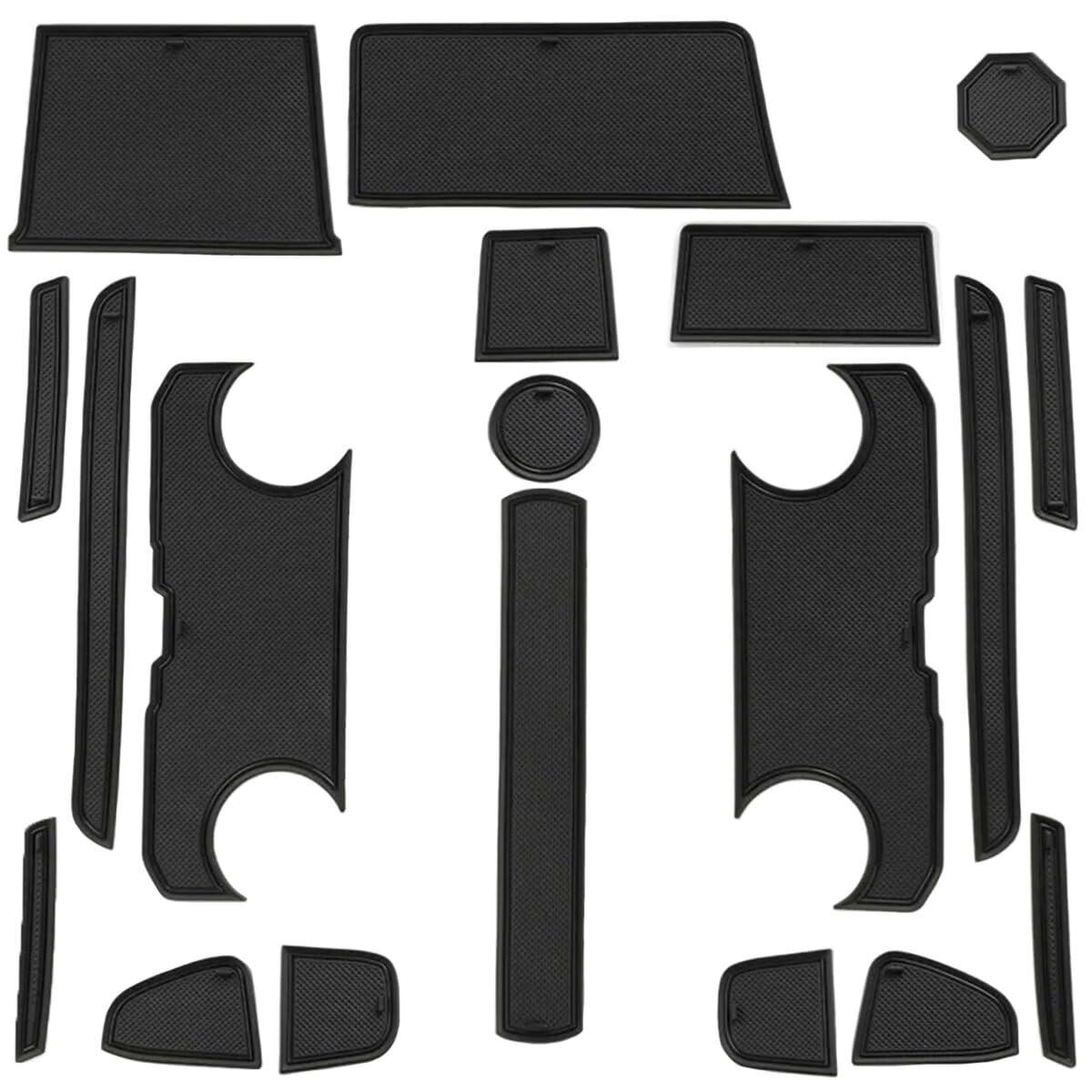 Negues Rubber Mats Compatible with Suzuki Hustler January 2020 Custom Floor Rubber Floor for the Luggage and MR92S/MR52S (2nd Generation, onwards), чёрный