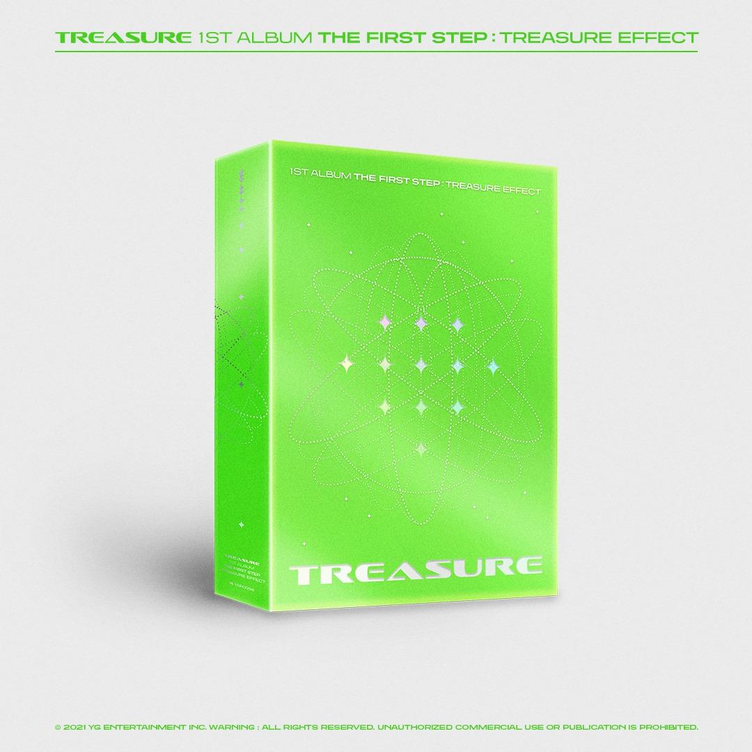 

TREASURE 1-й альбом The First Step TREASURE EFFECT GREEN зелёный