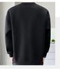 2025 Men's Heavyweight Round Neck Embroidered Sweatshirt - Trendy American Loose Fit for Teens and Students