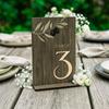 QX2E Stylish Wedding Table Number Pine Table Marker With Delicate Sages For Wedding Anniversary Or Gathering