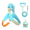 Dopamine Colored Dog Harness & Leash with Cloud Sponge Handle