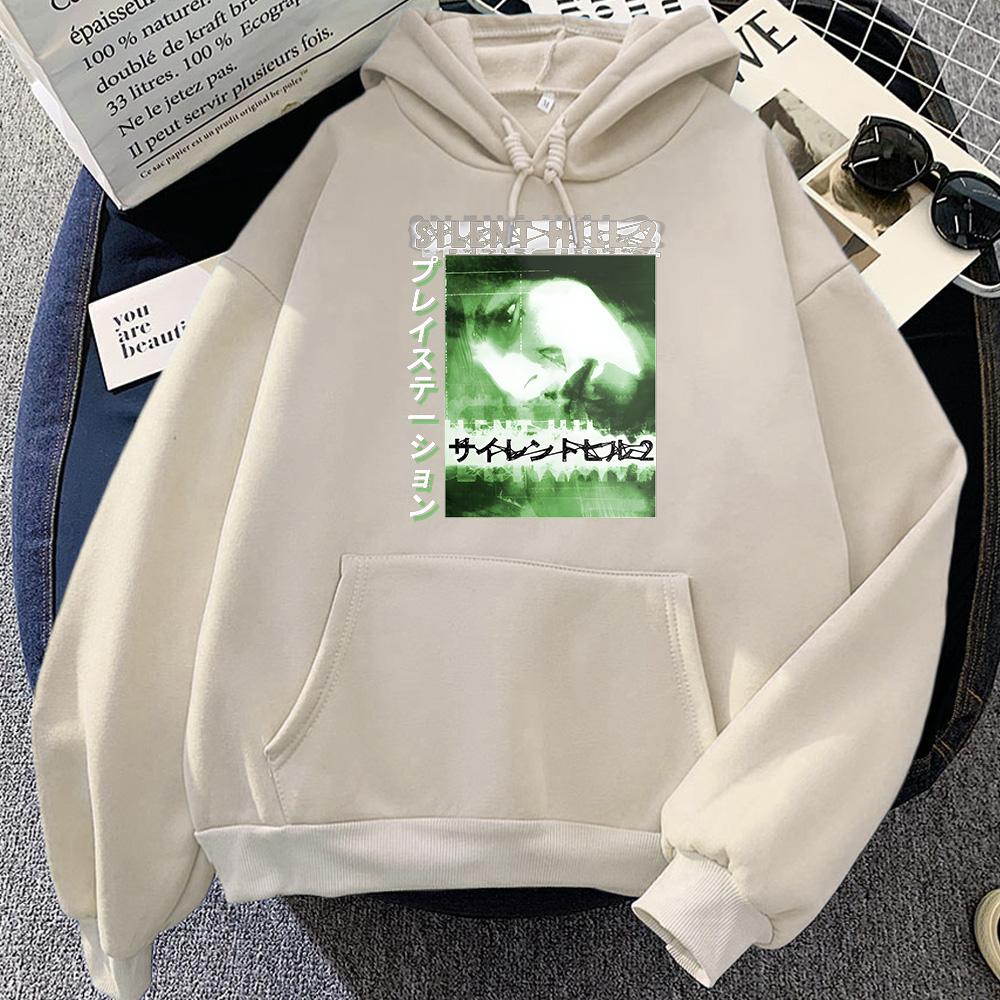 Silent Hill Horror Game Classic Graphic Hoodies Pop Vintage Sweatshirt for Autumn/Winter Gothic Clothing Moletom Pullovers