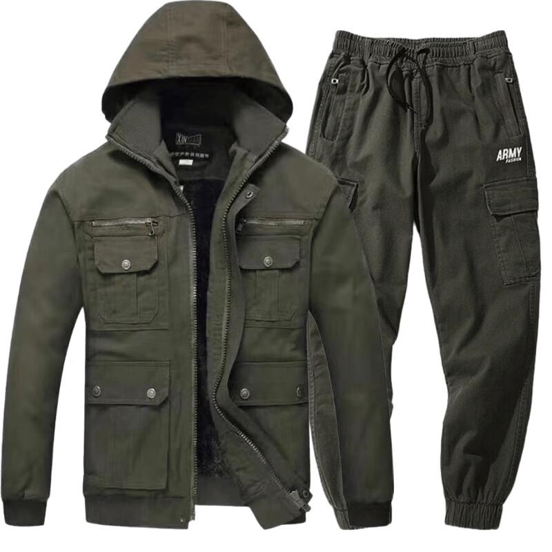 Military Camouflage Fleece Thermal Suit 165