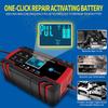 12/24V Smart Pulse Repair Battery Charger Digital Display Auto Motorcycle AGM Lead Acid Battery Maintainer Multi Protection