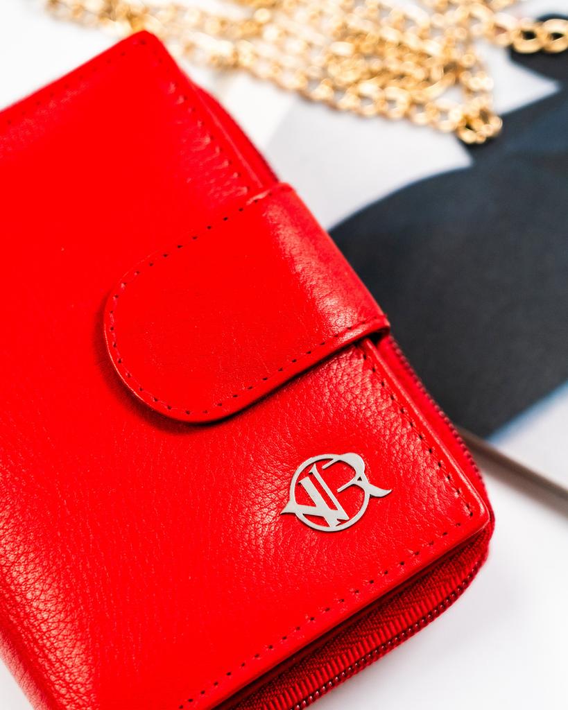 Women's Leather Wallet R-DLL2-NCD-2718 Red