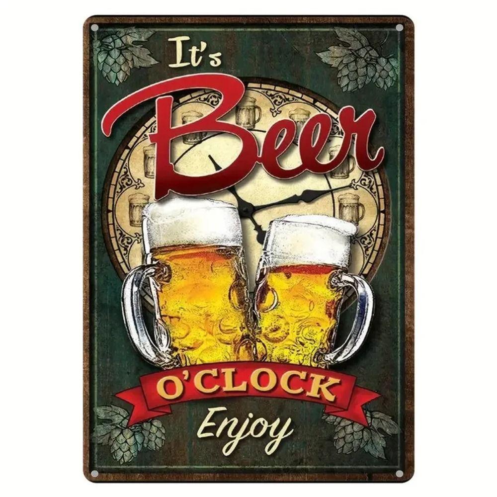 Beer Tin Sign, Metal Wall Decor Plaque 20x30cm