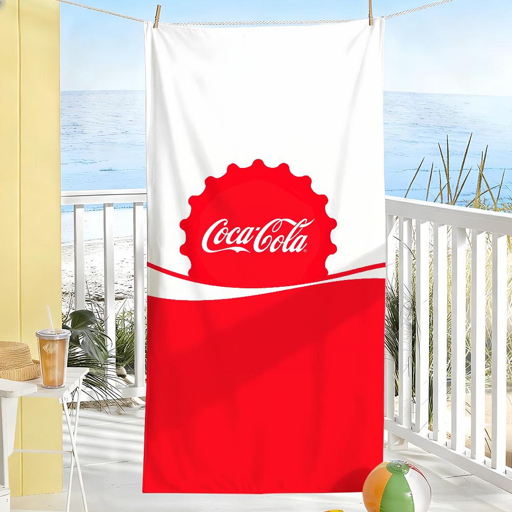 Modischer Druck Kunst Handtuch Weich Pool Geschenk Für Reise Fitnessstudio Dusche Camping Schnelltrocknend Sport C-Coca C-Cola-S Große Strandhandtücher