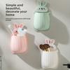 1PCS Cartoon Rabbit Storage Rack Dormitory Bathroom Makeup Tool Organizer Toothbrush Bedside Wall Mounted Storage Box