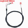 Racing Performance Universal Flat Slide Carburetor Throttle Cable 200/190/180cm for Scooter Motorcycle