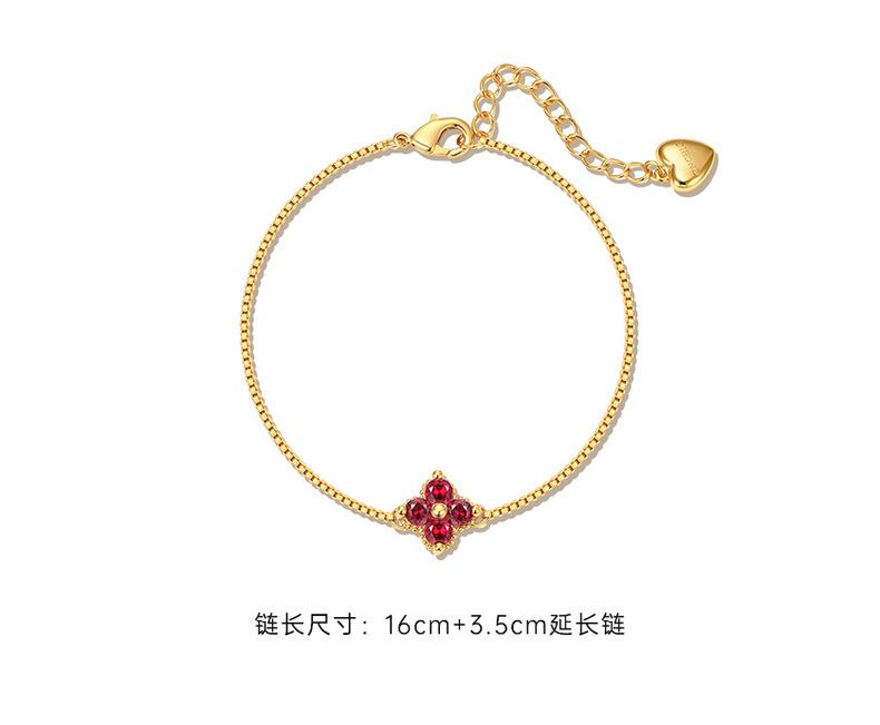 BELLA BOX Xingman Four-Leaf Clover Hand Chain Necklace Earrings Women's Instagram Spring Nature-themed Best Friends Set