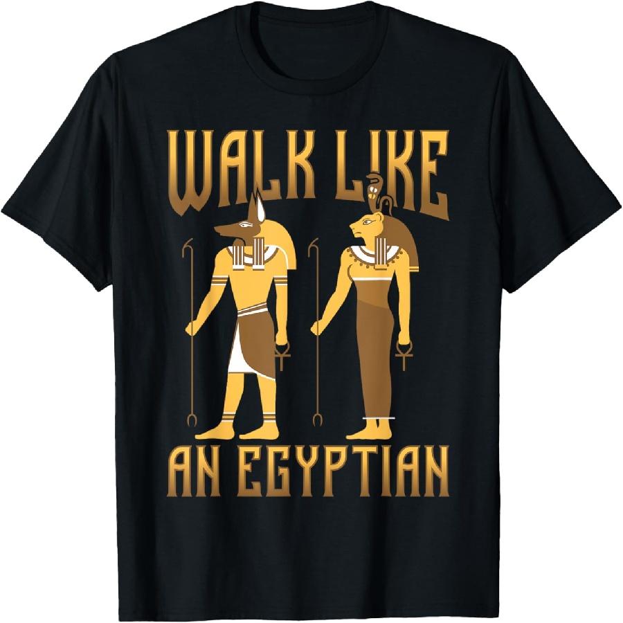 Забавная футболка с надписью «Египет ходит как египтянин» XXXXXL чёрный
